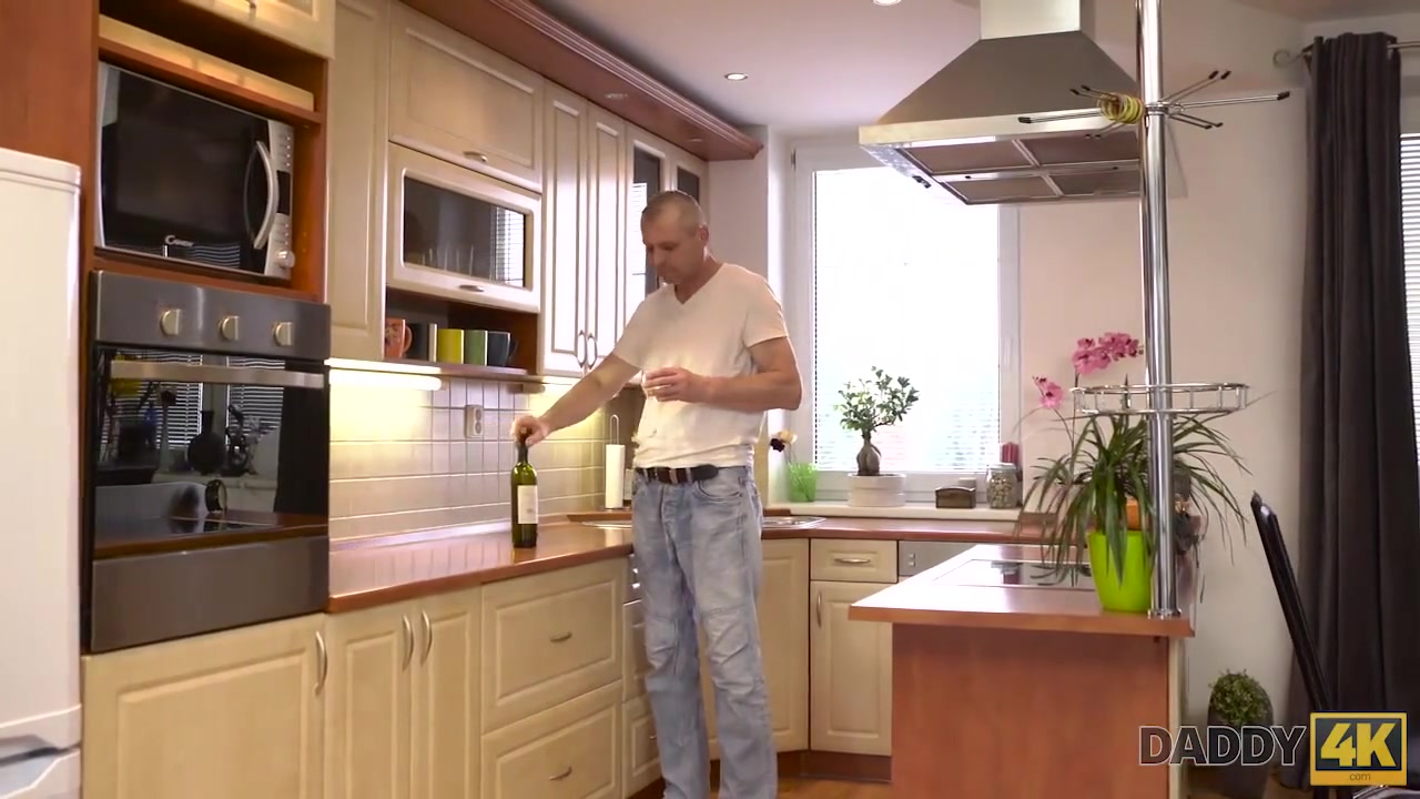 DADDY4K. Muscular guy doesn't know GF is cheating on him with Step daddy