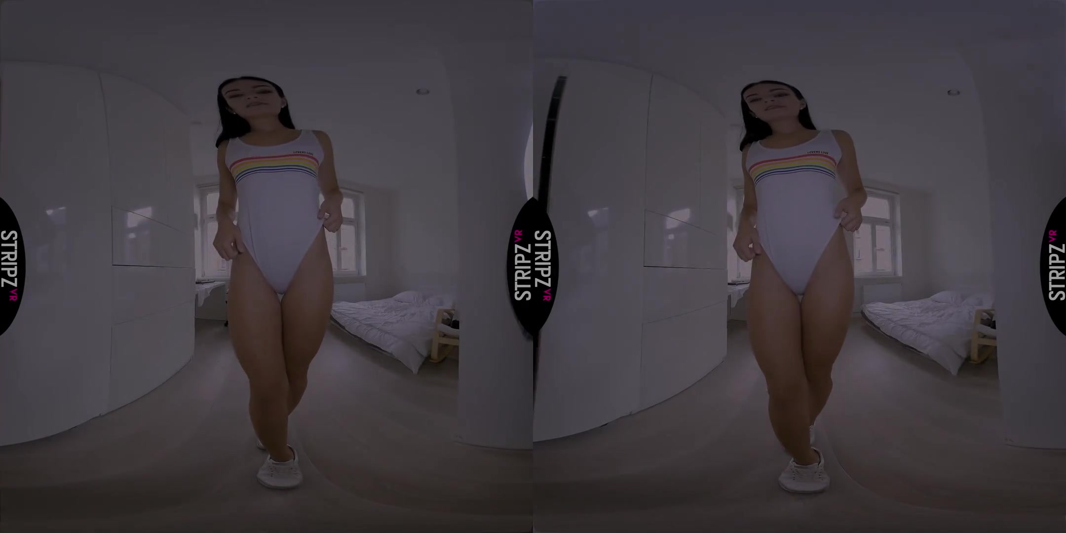 Lovers Love - Cute Babe Solo Striptease and Masturbation