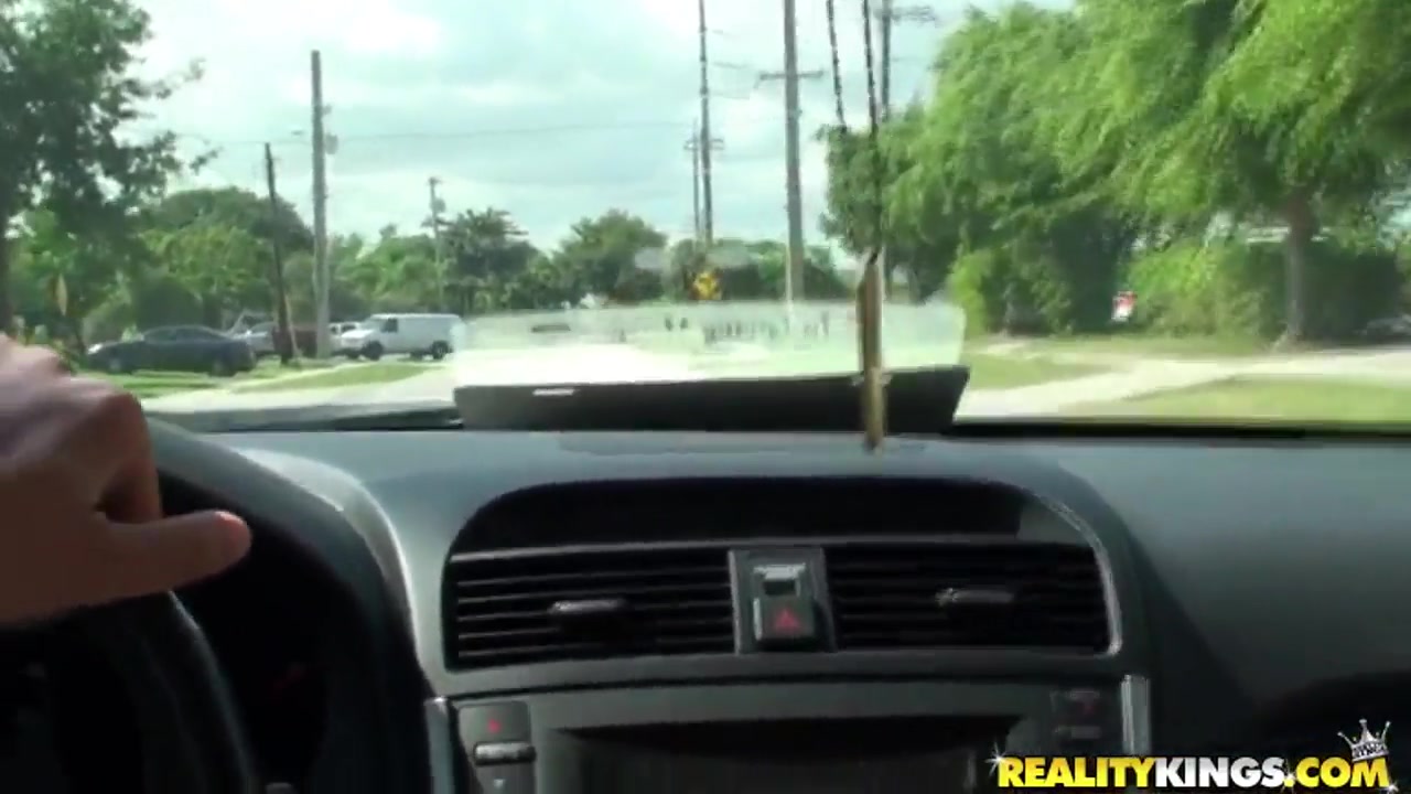 Hailey is doing a blowjob in a car to Jmac