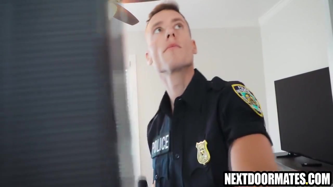 Barebacked By Hot Cop 7 M With Gay Porn, Justin Matthews And Aiden Garcia