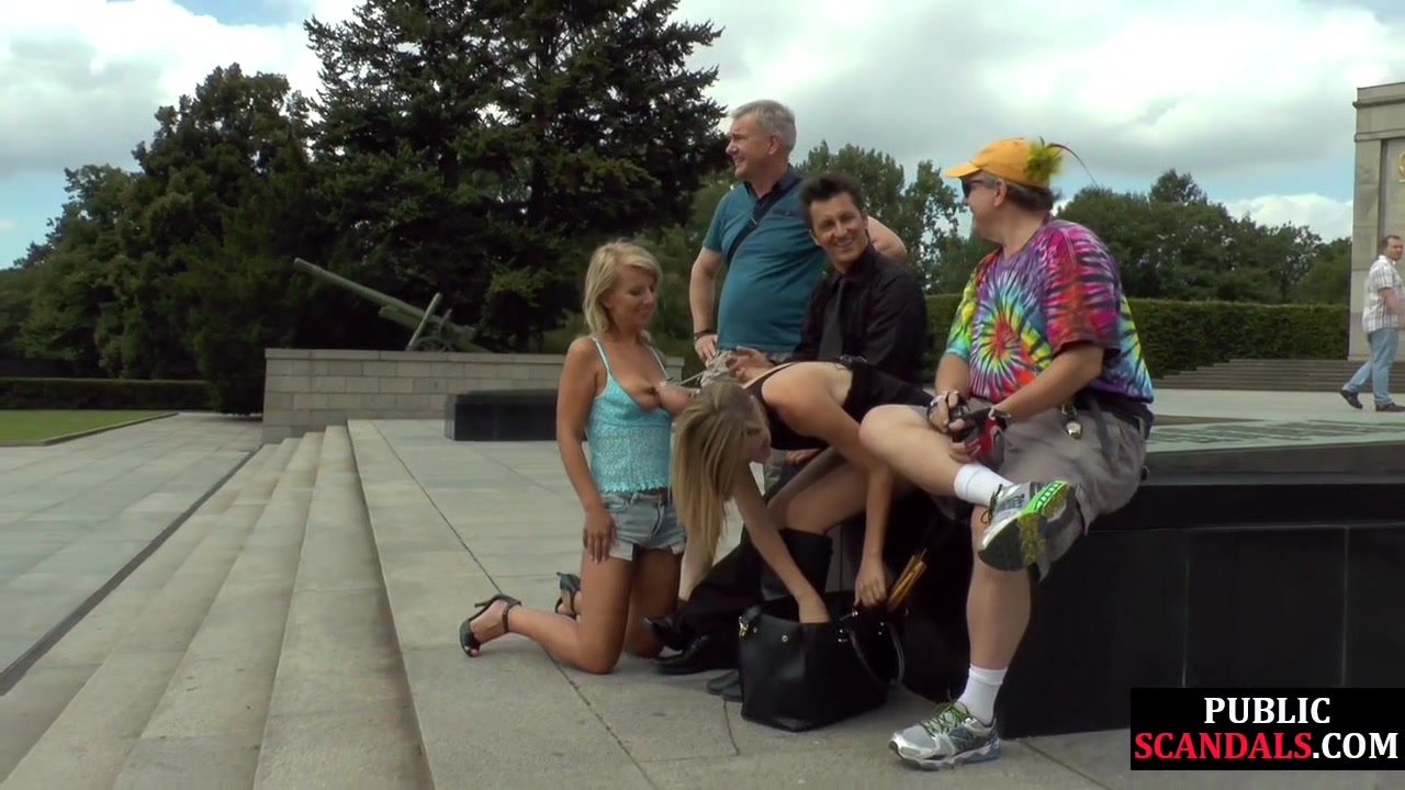 Public german slut humiliated and ass fucked pissed on