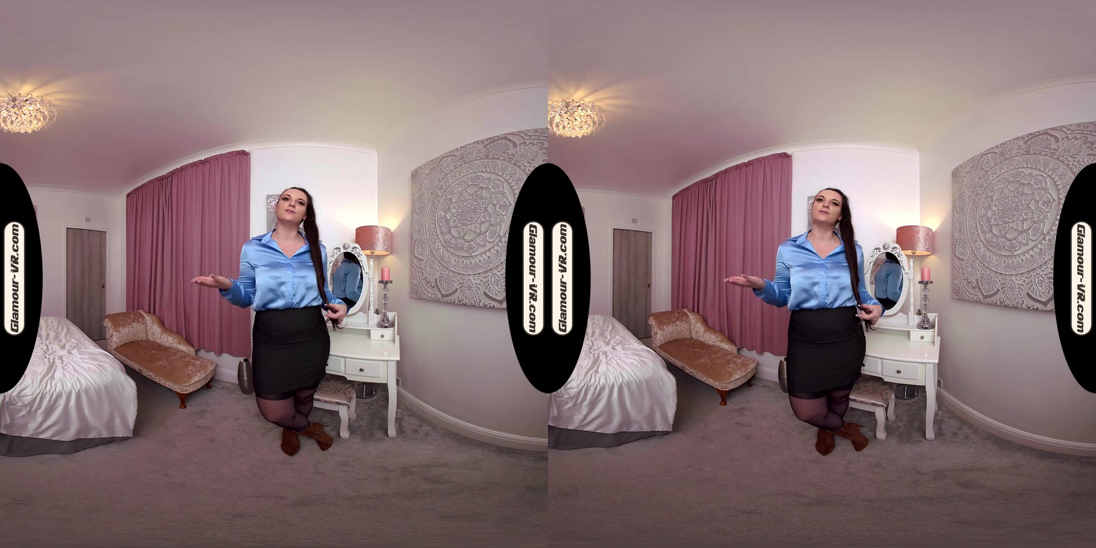 Ivy Rain Playful Secretary With Stockings Joi & Surprise Treat - 8k Vr