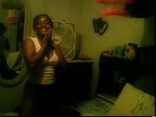 Nice Ebony Srip on Cam