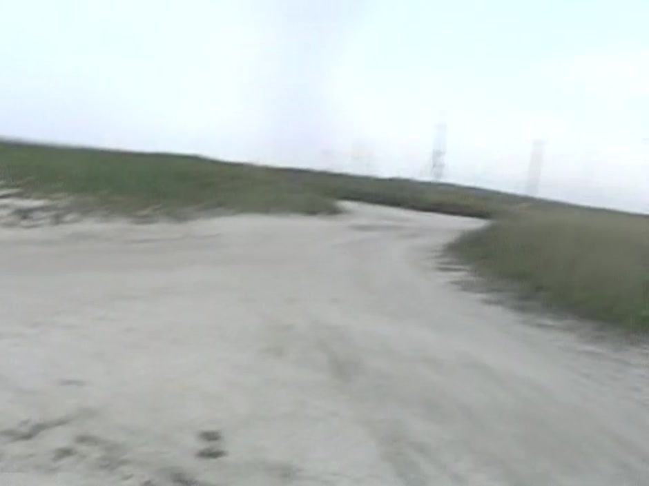 Viktoria in a really hot couple fucking on a sandy beach