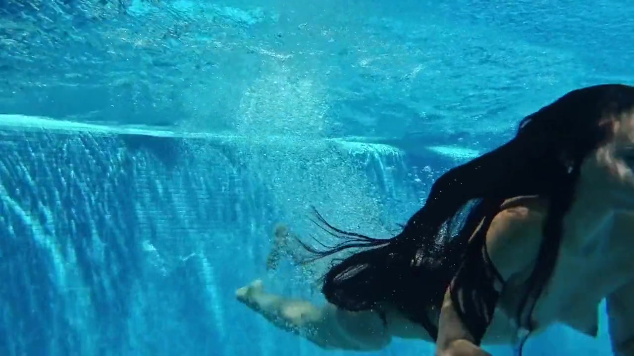Swimming Pool Nudist Action By Sexy Latina Babe Andreina