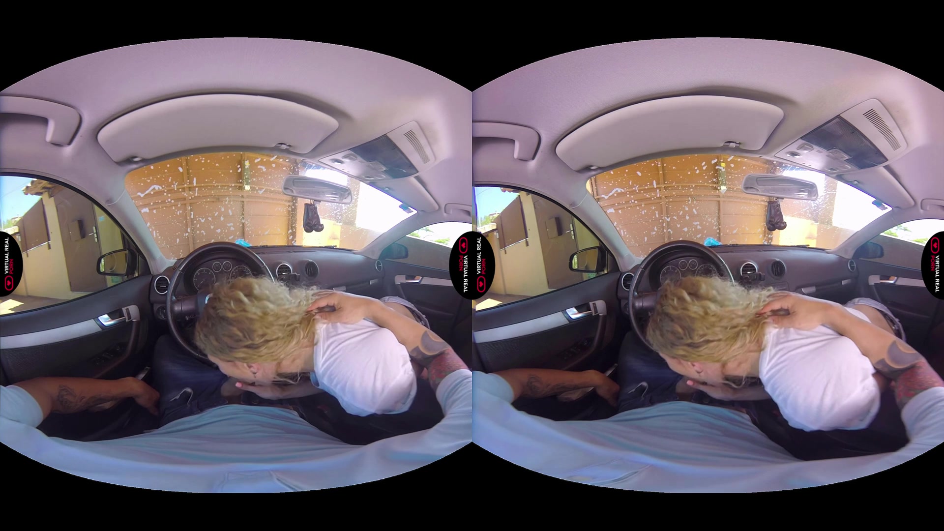 Juan Lucho Stasy Riviera in Car washing - VirtualRealPorn