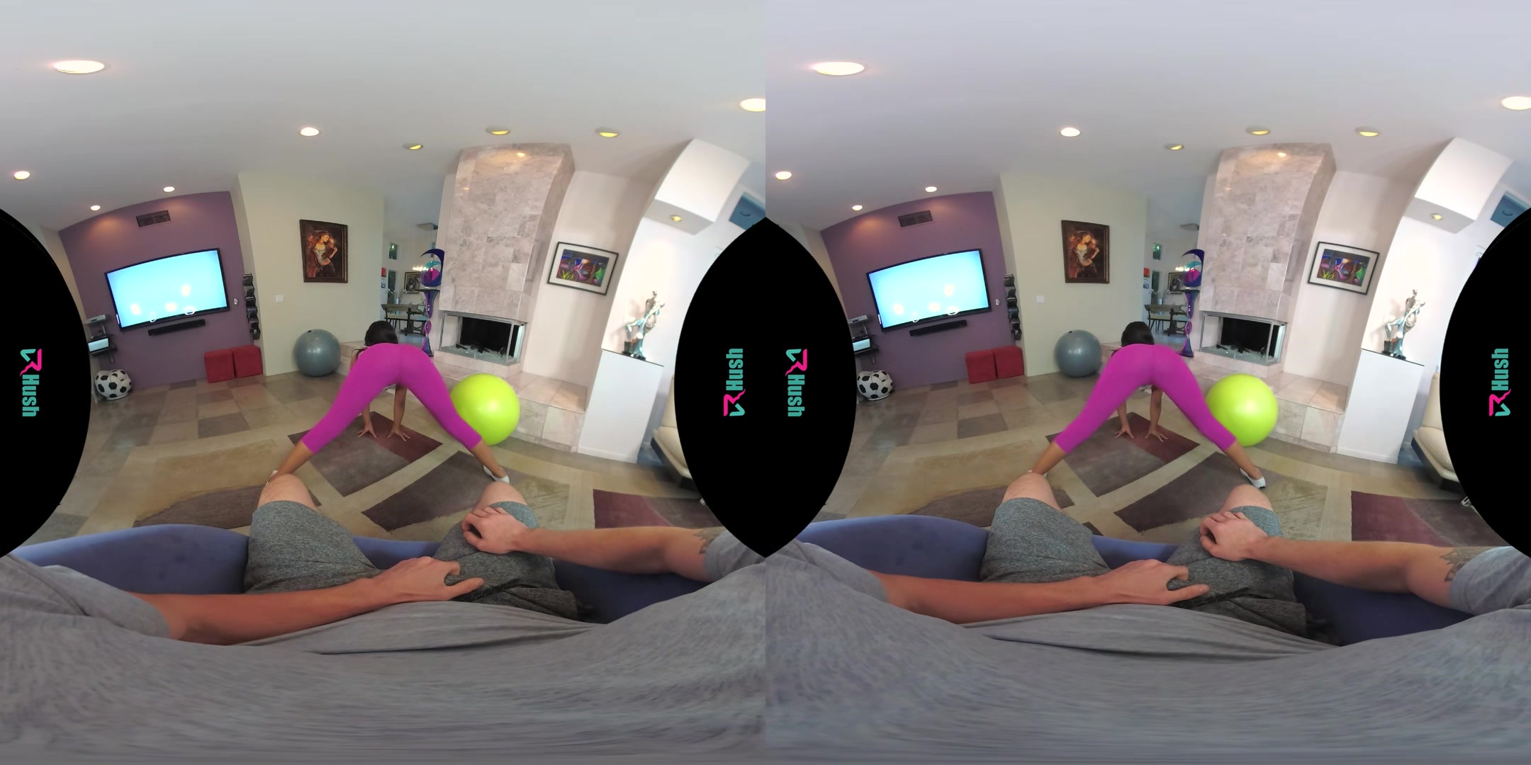VRHUSH Jenna Foxx gets bent over and fucked in yoga pants