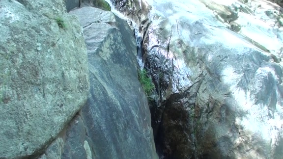 Blowjob in front of waterfall