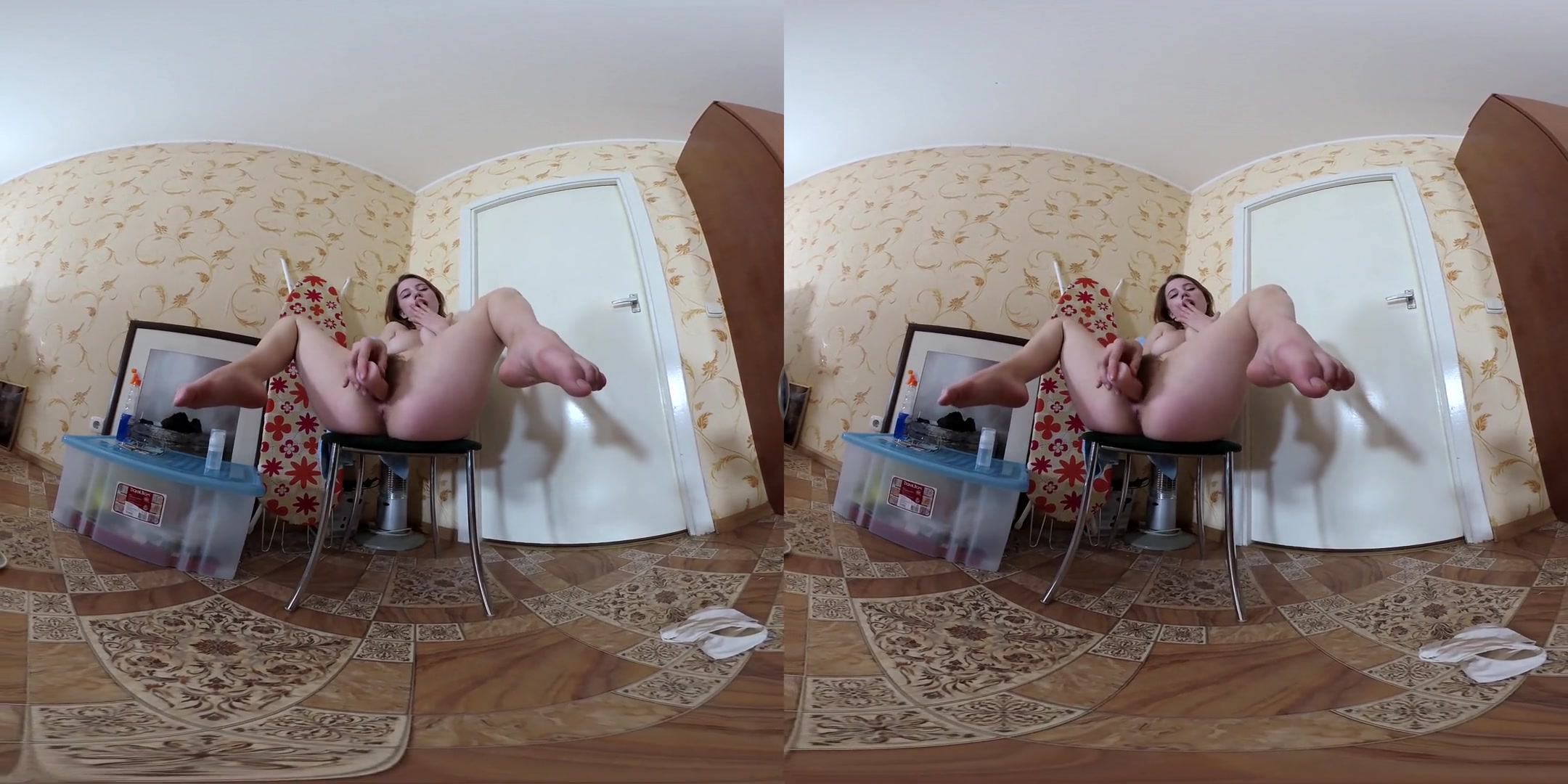 Lida in Lida Plays with Toy after Shower - VRmodels
