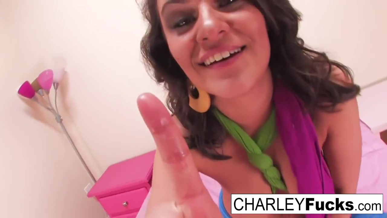 Gorgeous Big Tittied Brunette Masturbates