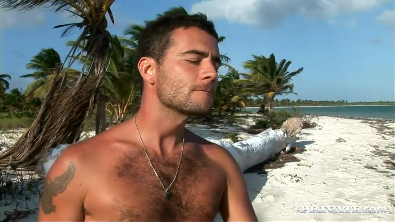 This Couple Relaxes On The Tropical Beach And Has Oral
