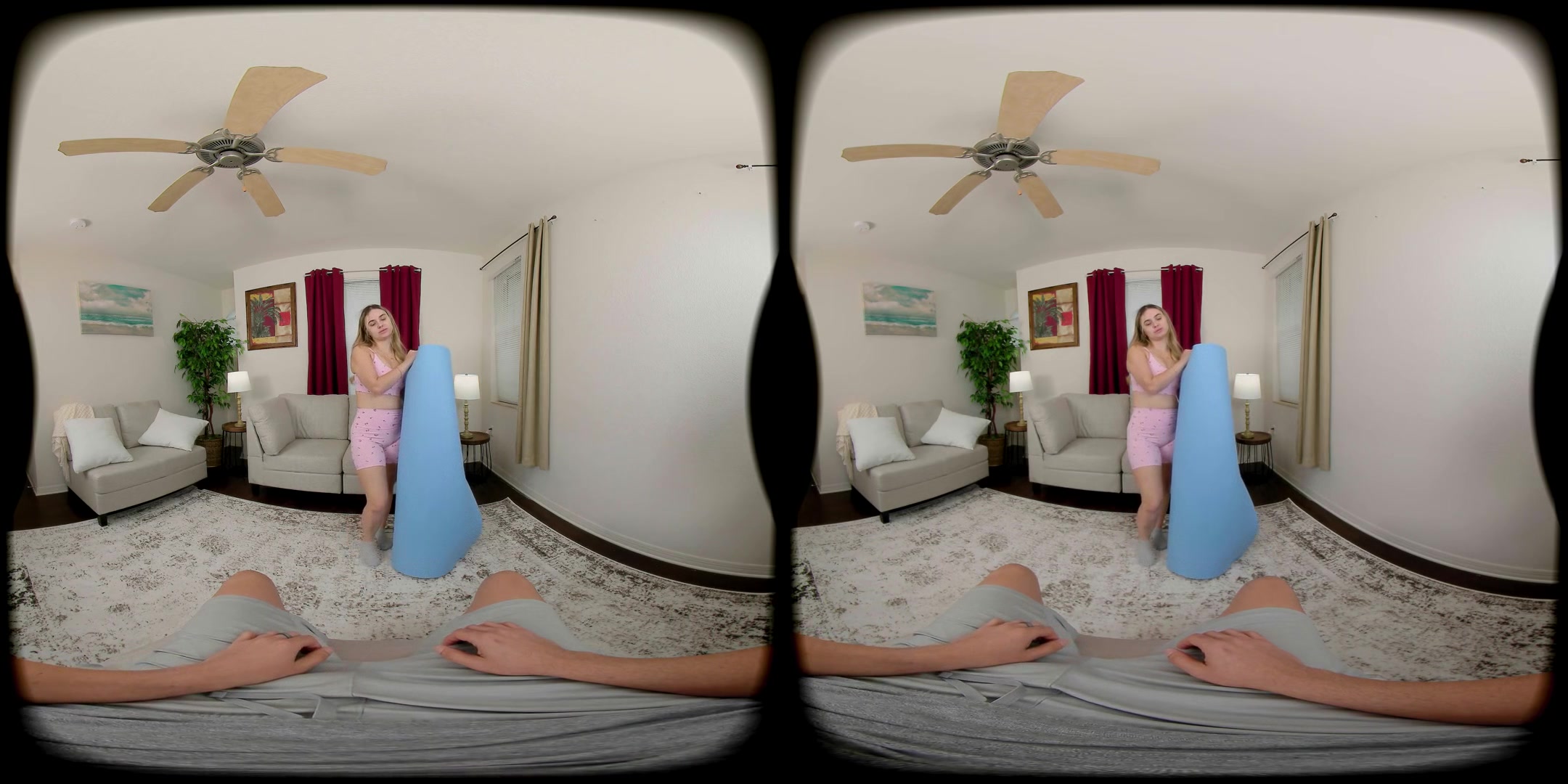 Blonde Stepsister Does Nude Yoga