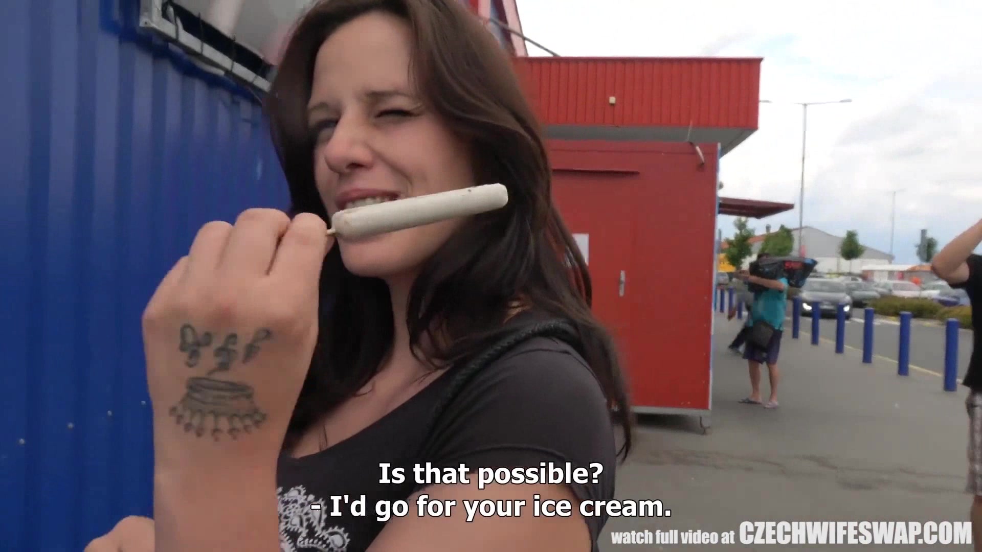 Czech Wife Swap - Outdoor Public Blowjob