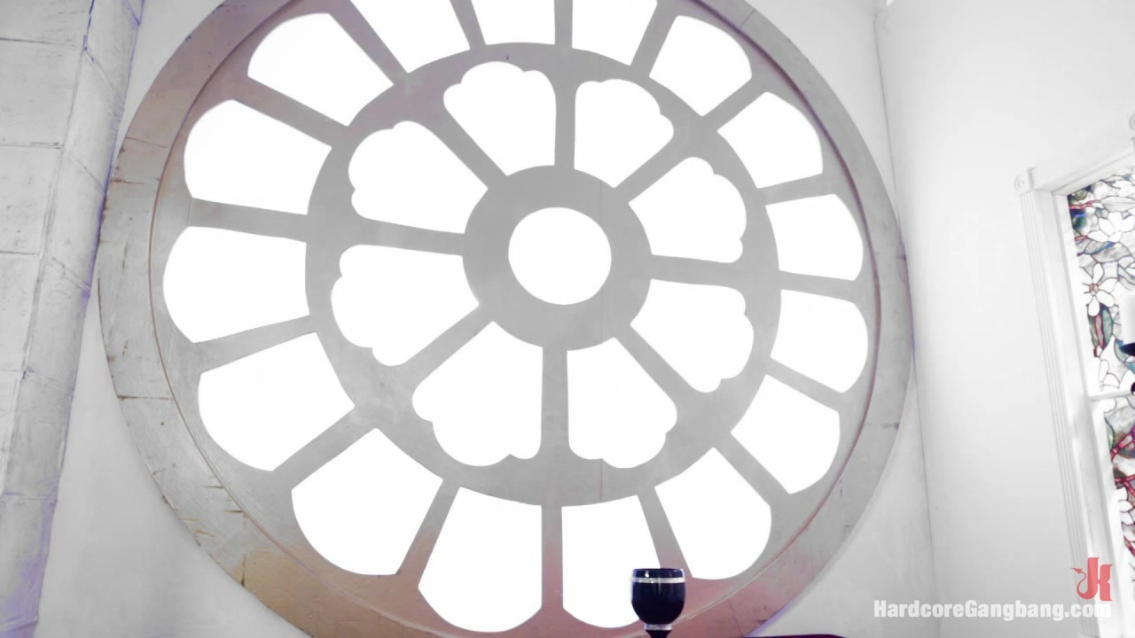 Petite Blonde Lives out Fantasy Nun Gangbanged by 5 Priests in Chapel