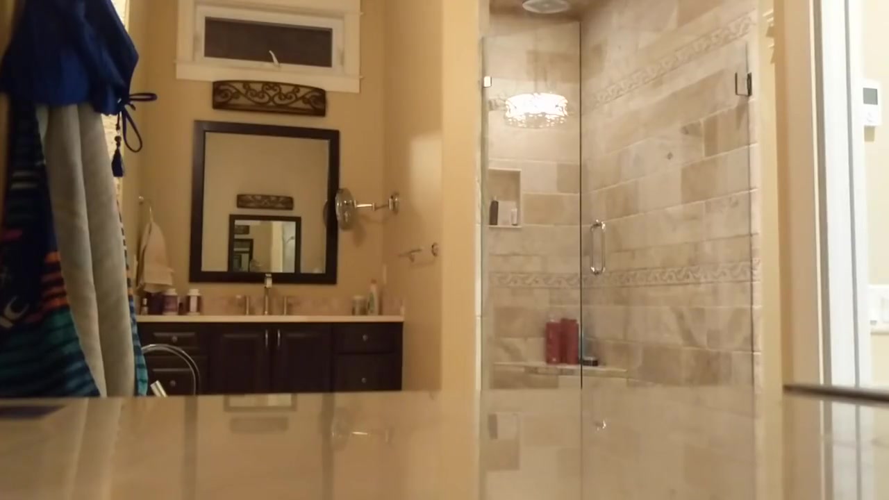SPIED my stepsister taking a bath (bad camera angle) maybe next time!!