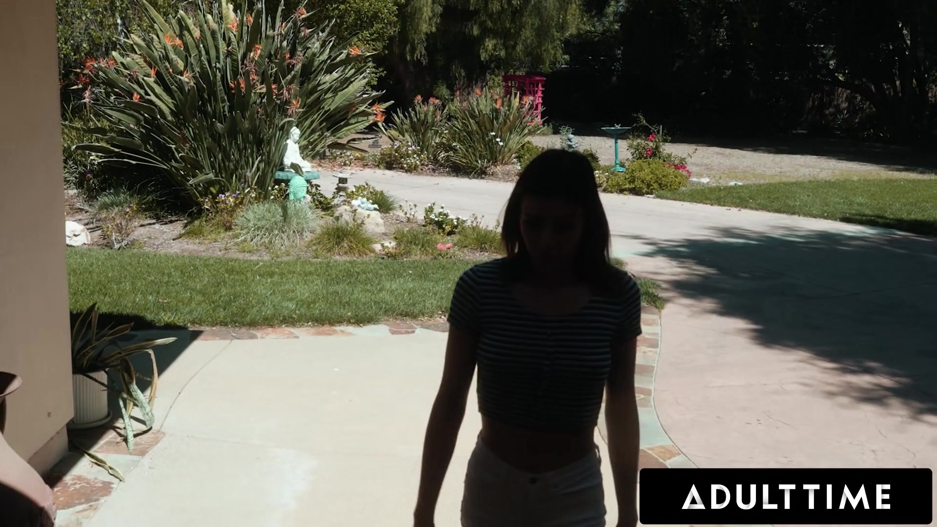 ADULT TIME - Lesbian teen 18+ Kylie Rocket Seduces Hot Neighbor Lily Larimar Into Making Her Cum!