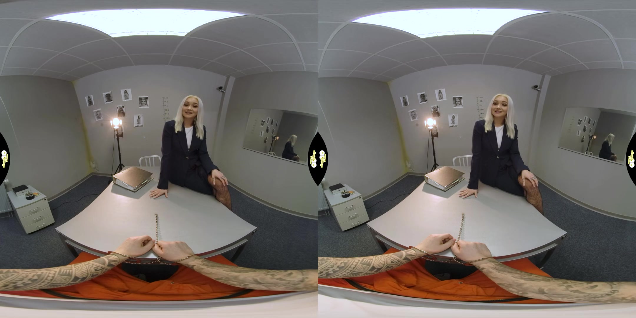 Under Arrest - Interrogated by Blonde Pornstar Marilyn Sugar