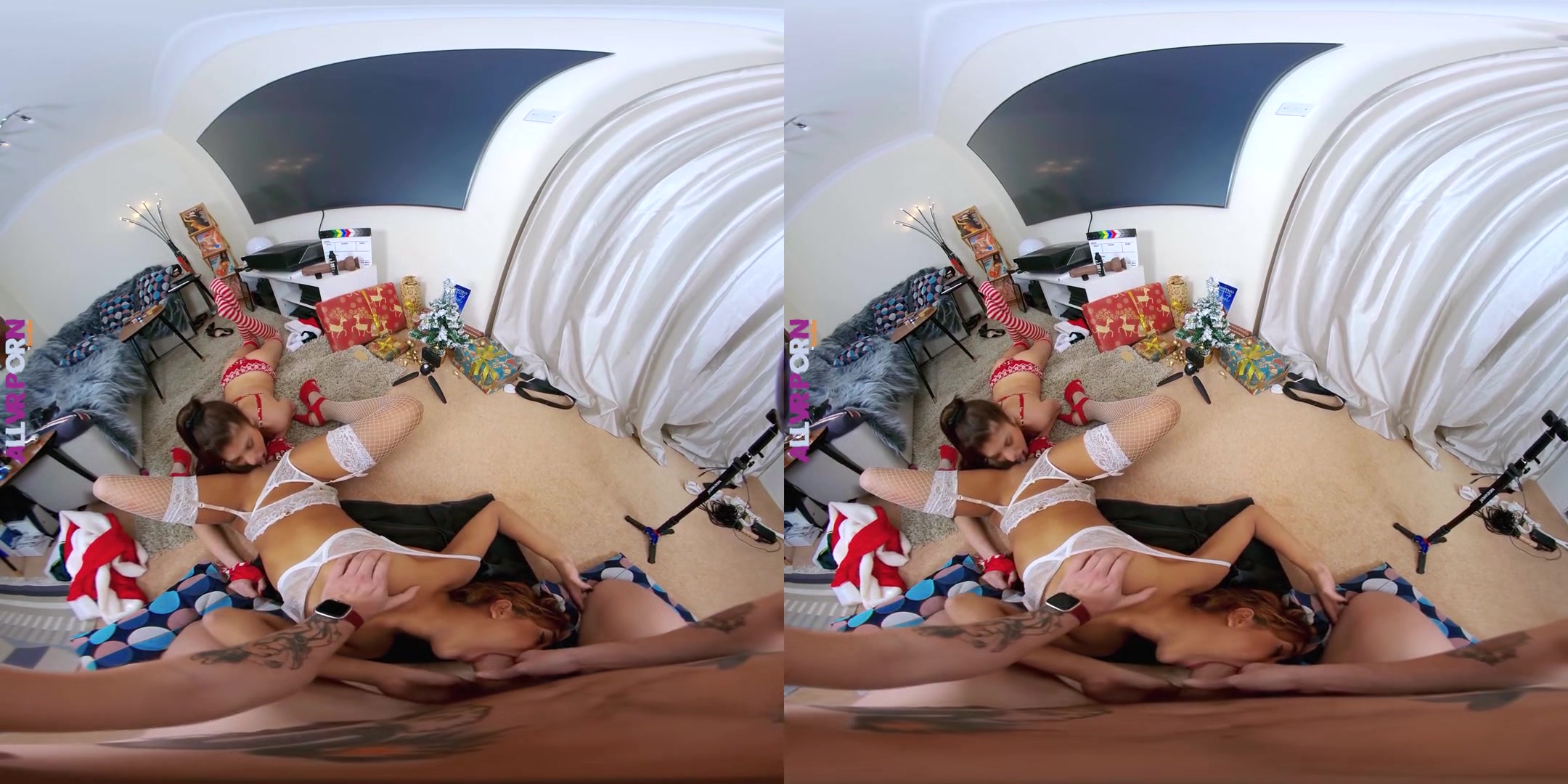 Merry Fucking Xmas II - Christmas Threesome FFM Cosplay