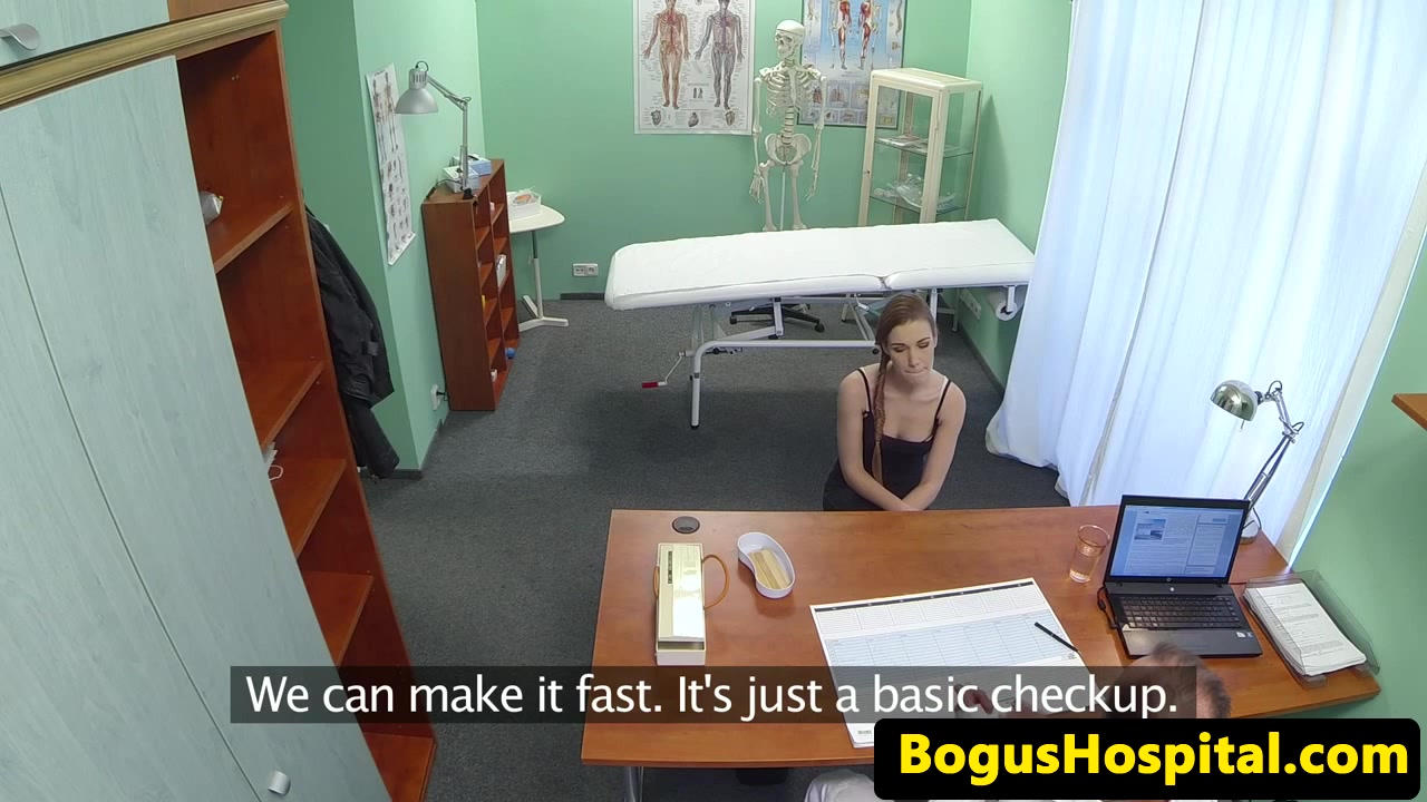 Euro patient creampied by her horny doctor