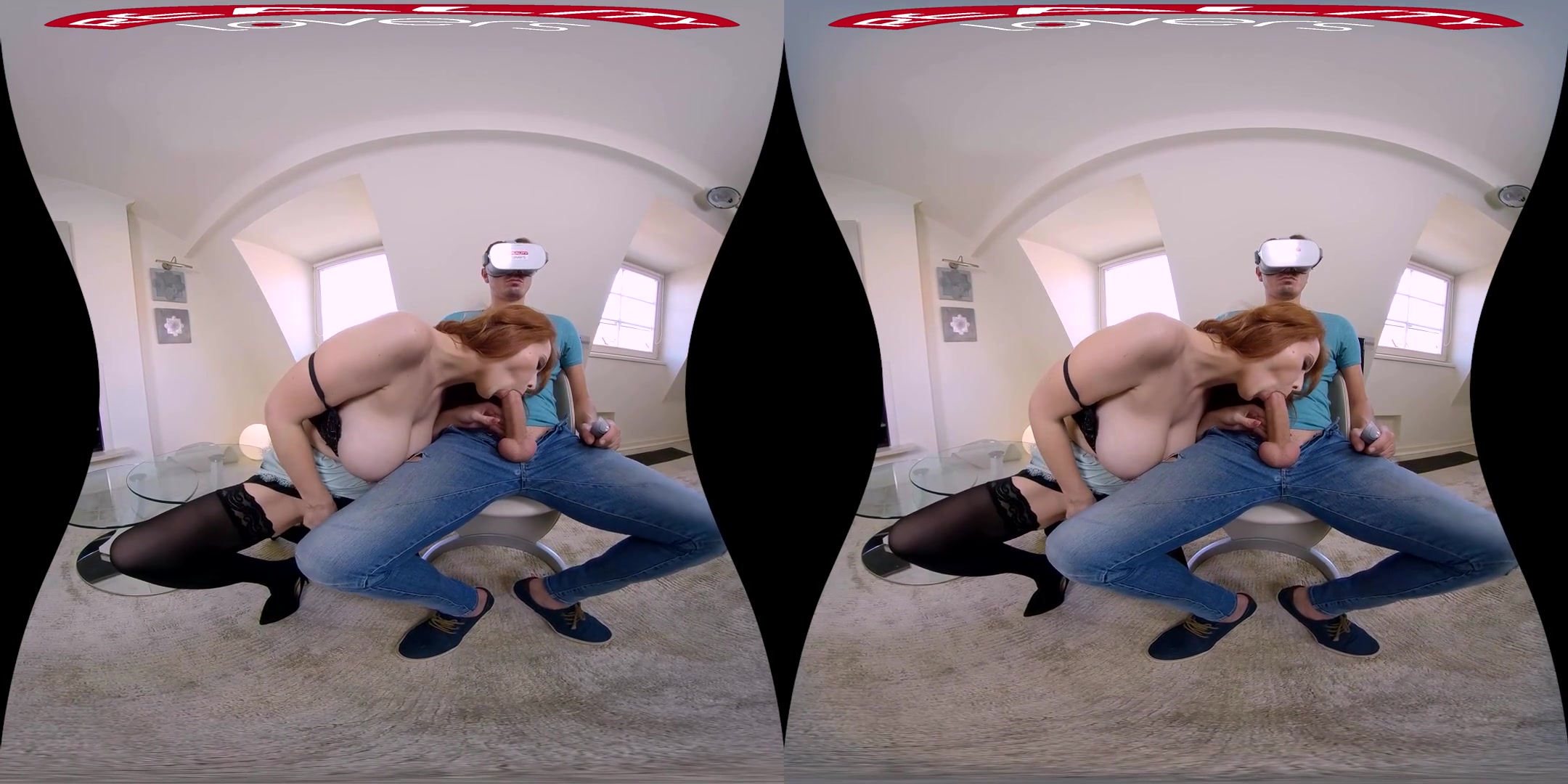 Stepmom's VR Surprise; Big Tits Redhead MILF 3D Porn