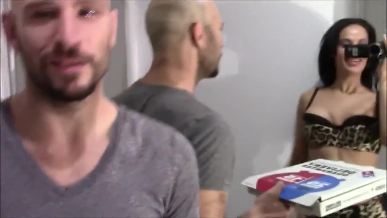Slut In Lingerie Fucks And Sucks The Pizza Boy Before Swallowing Cum