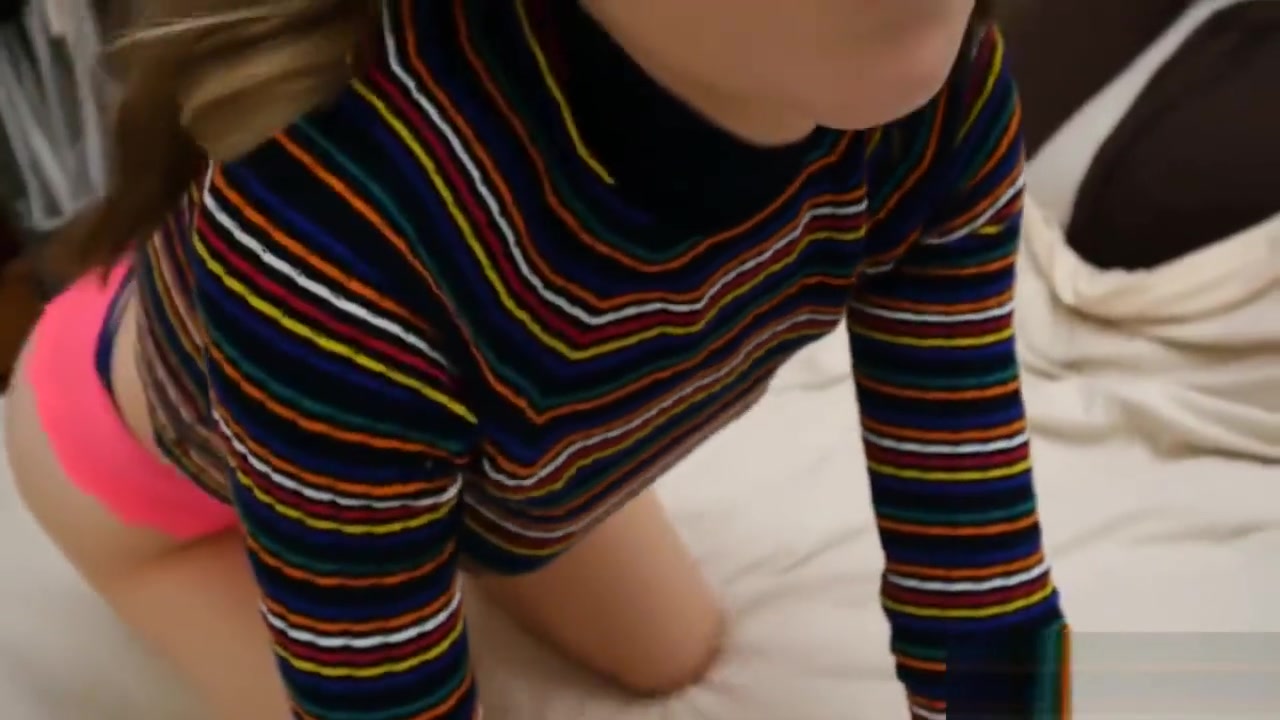 Jealous stepbrother blackmails his teen 18+ stepsister