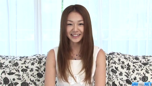Sakura Hirota sucks cock while casting for porn