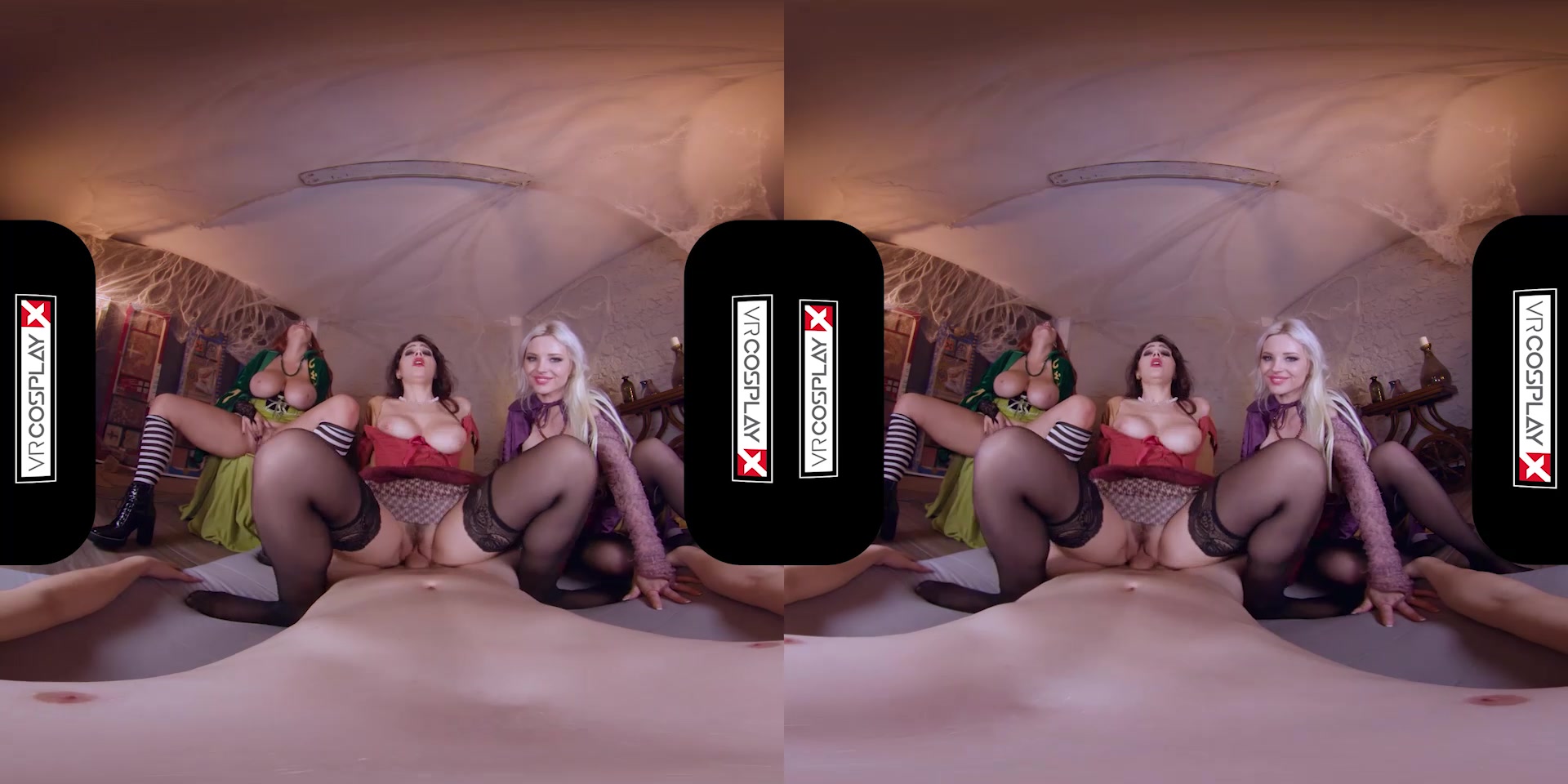 Angel Wicky & Valentina Nappi & Zazie Skymm in Hocus Pocus A XXX Parody - VRCosplayX