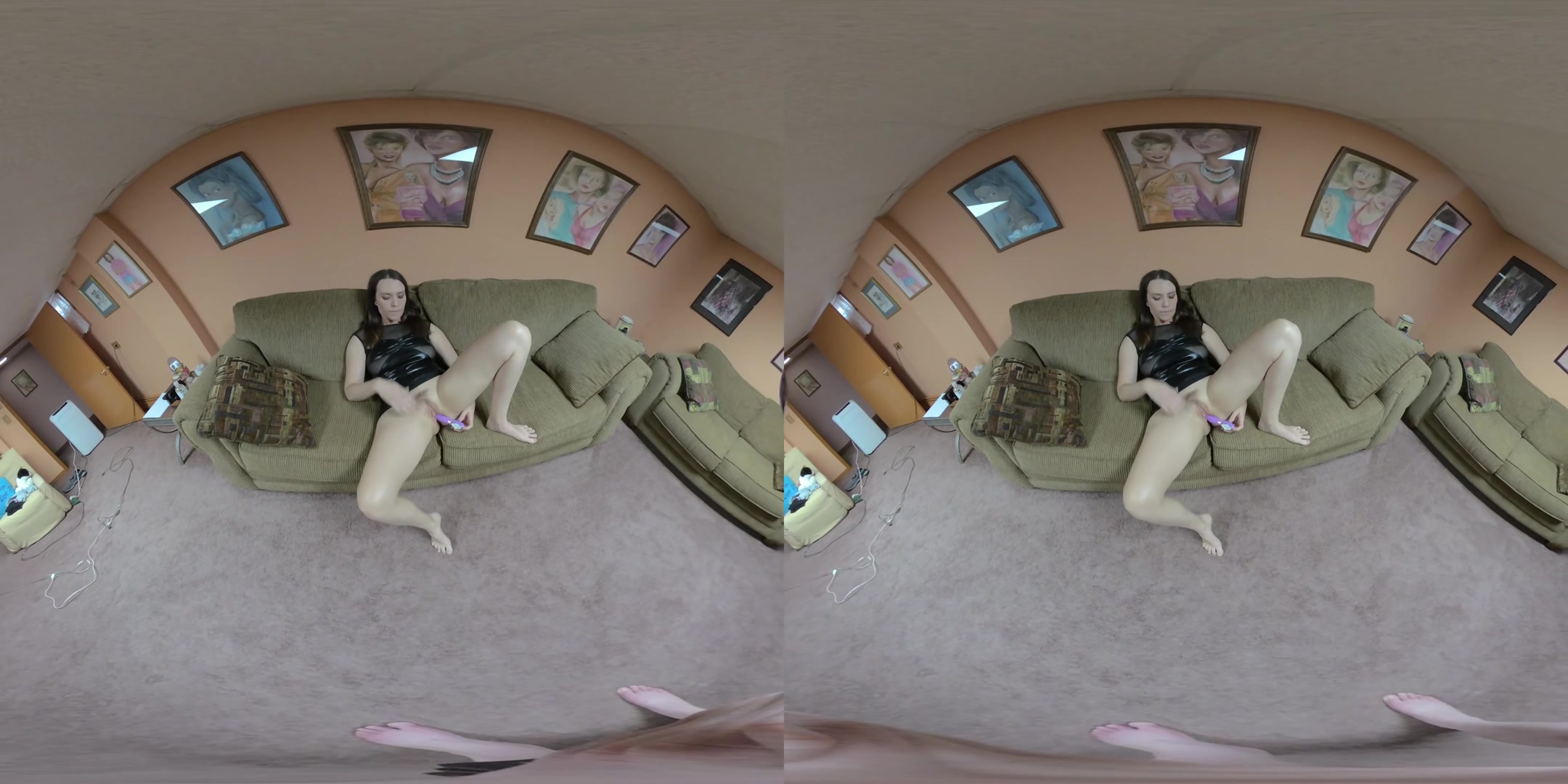 Alisha Adams Is Getting Off with Her Purple Vibrator - ChickPassVR