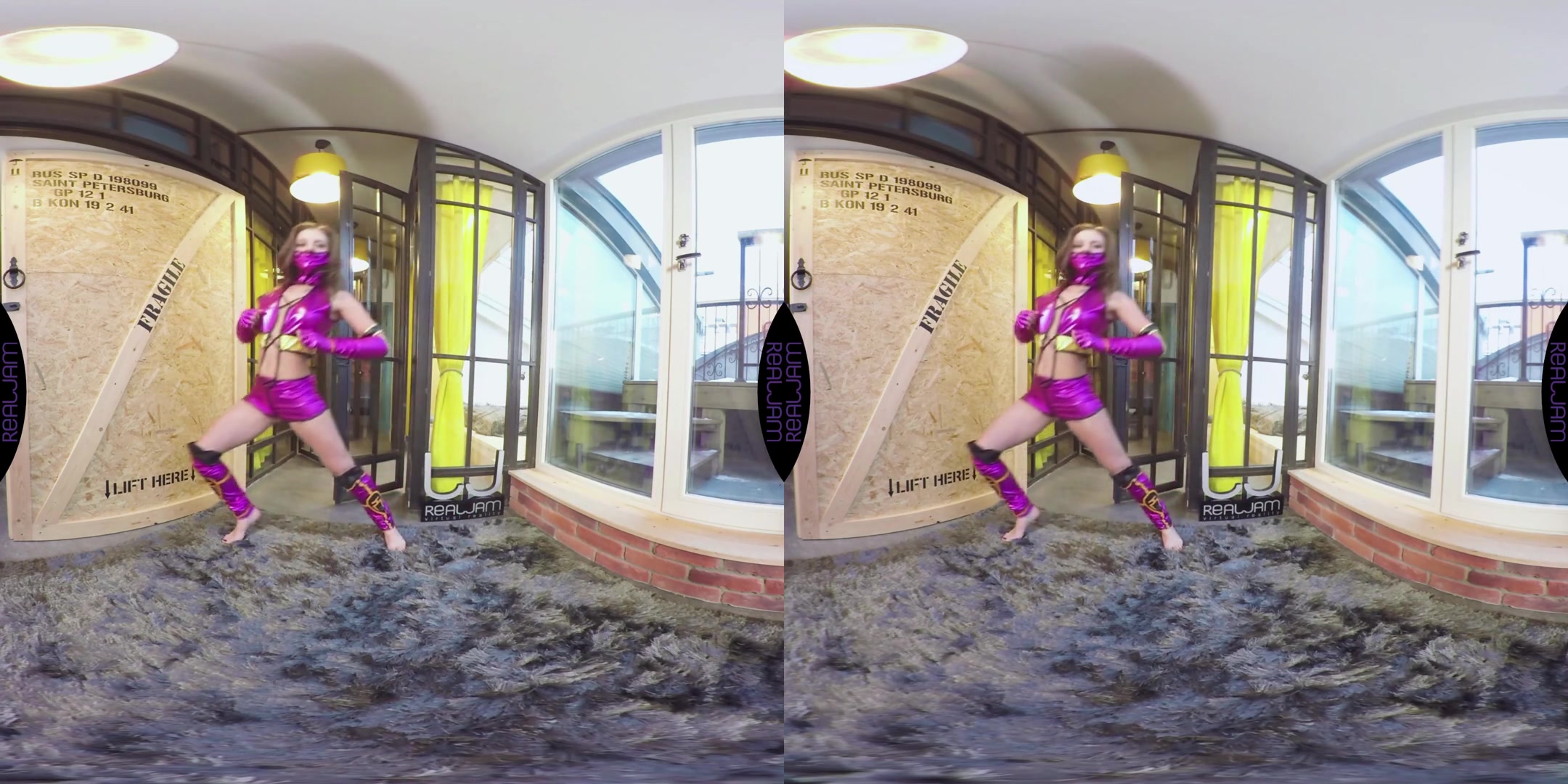 Lita Phoenix in Mileena's Warm-up - RealJamVR