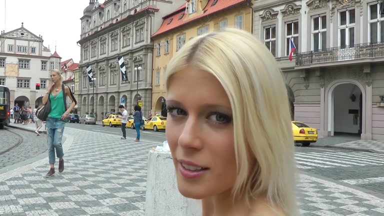 Wild public sex with horny blonde girl
