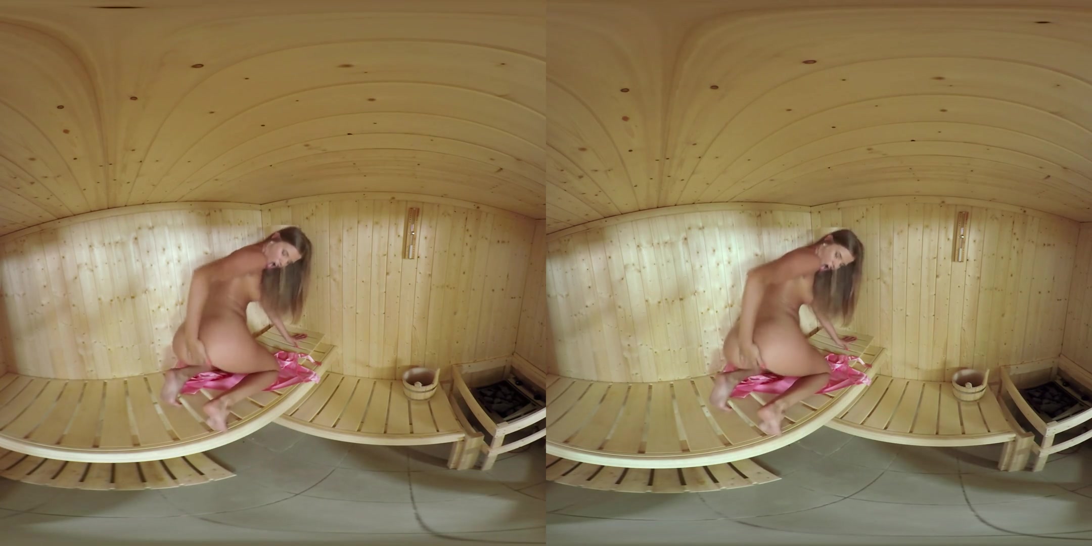 Sara Kay in Sarah Kay Works Up a Sweat in the Sauna - TmwVRNet