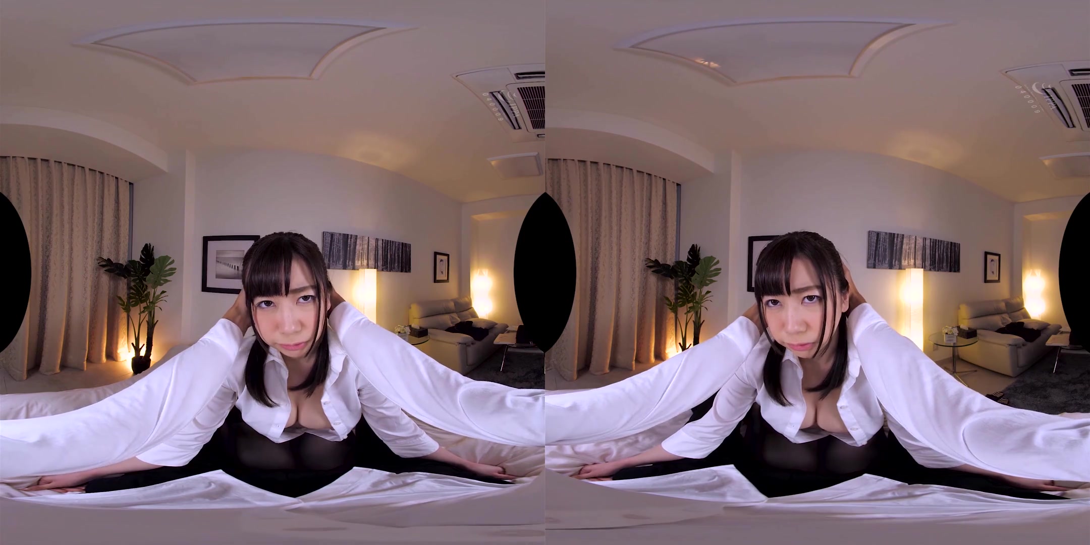 Night Crawling on Your Female Boss 2 - Big Tits Asian Blowjob