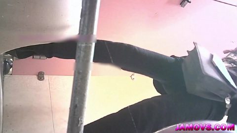 captures all-black dressed Asian pussy
