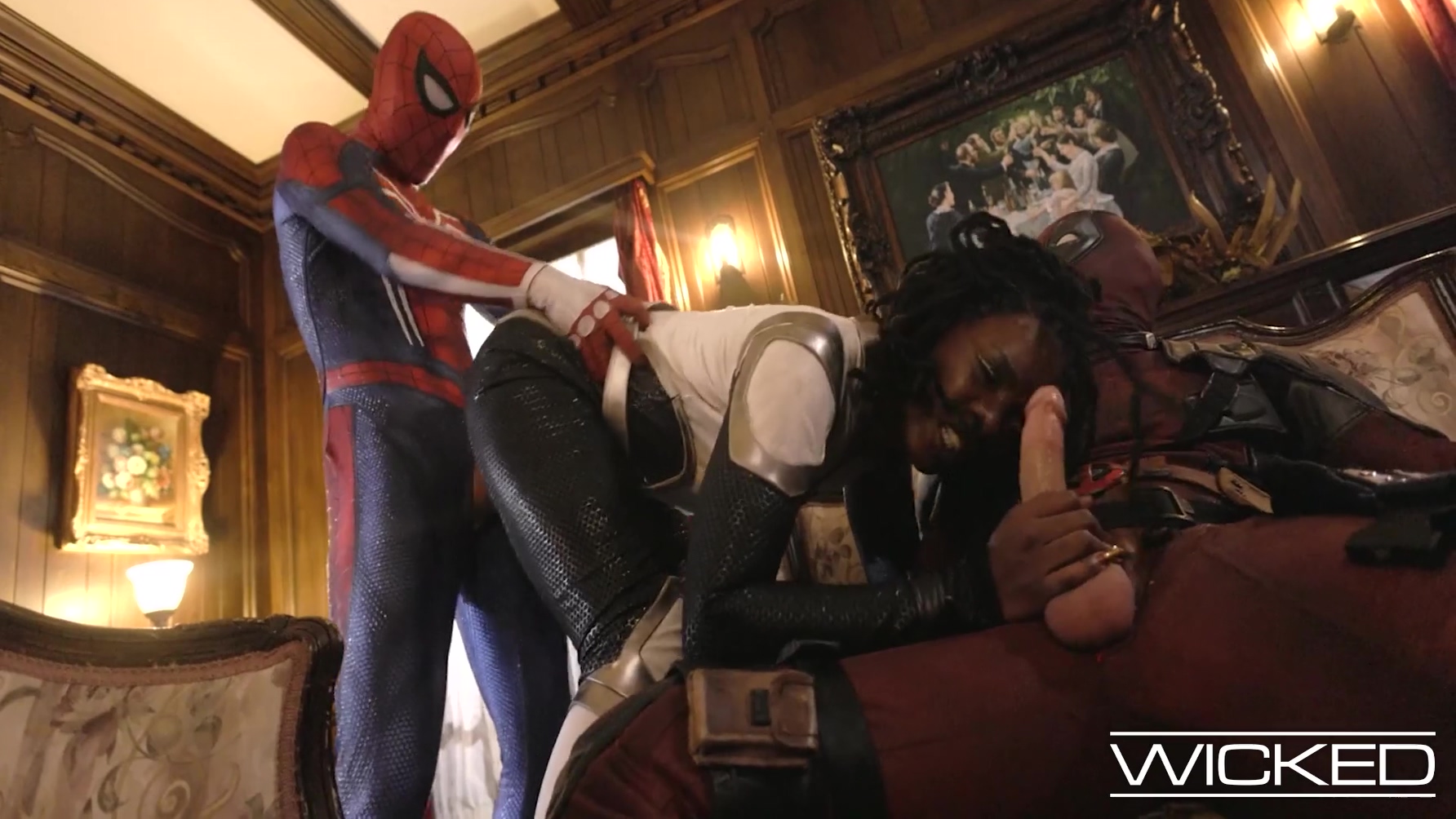 Deadpool And Spiderman Fucking Monica Rambeau Hard