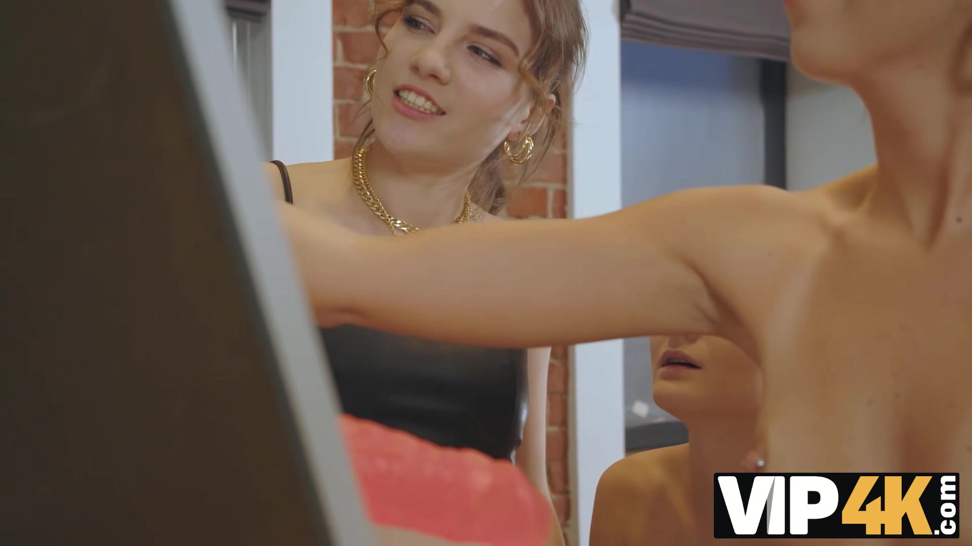 VIP4K. Lesbians is a perfect work break for these office whores