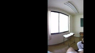 ZENRA VR Japanese teacher Madoka Kouno blowjob
