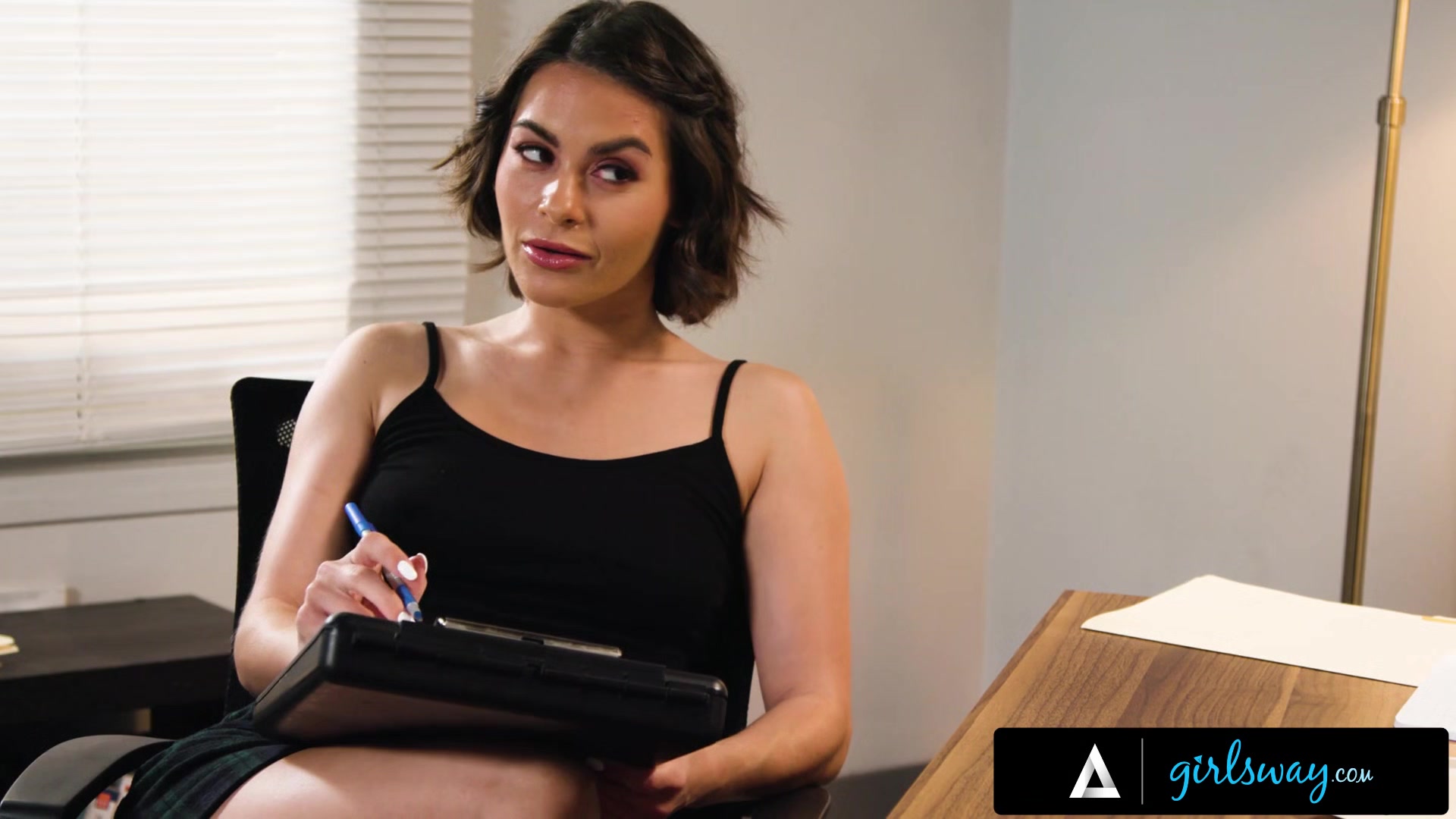 GIRLSWAY - Sexy Undercover Agent Bangs The Company's Hot Boss To Keep Her Secret Identity