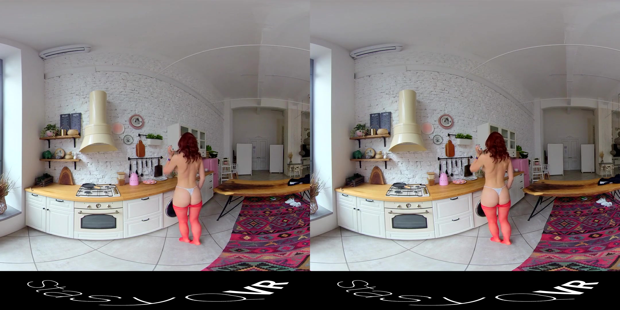 IngaQ in Sporty Stripping - StasyQVR
