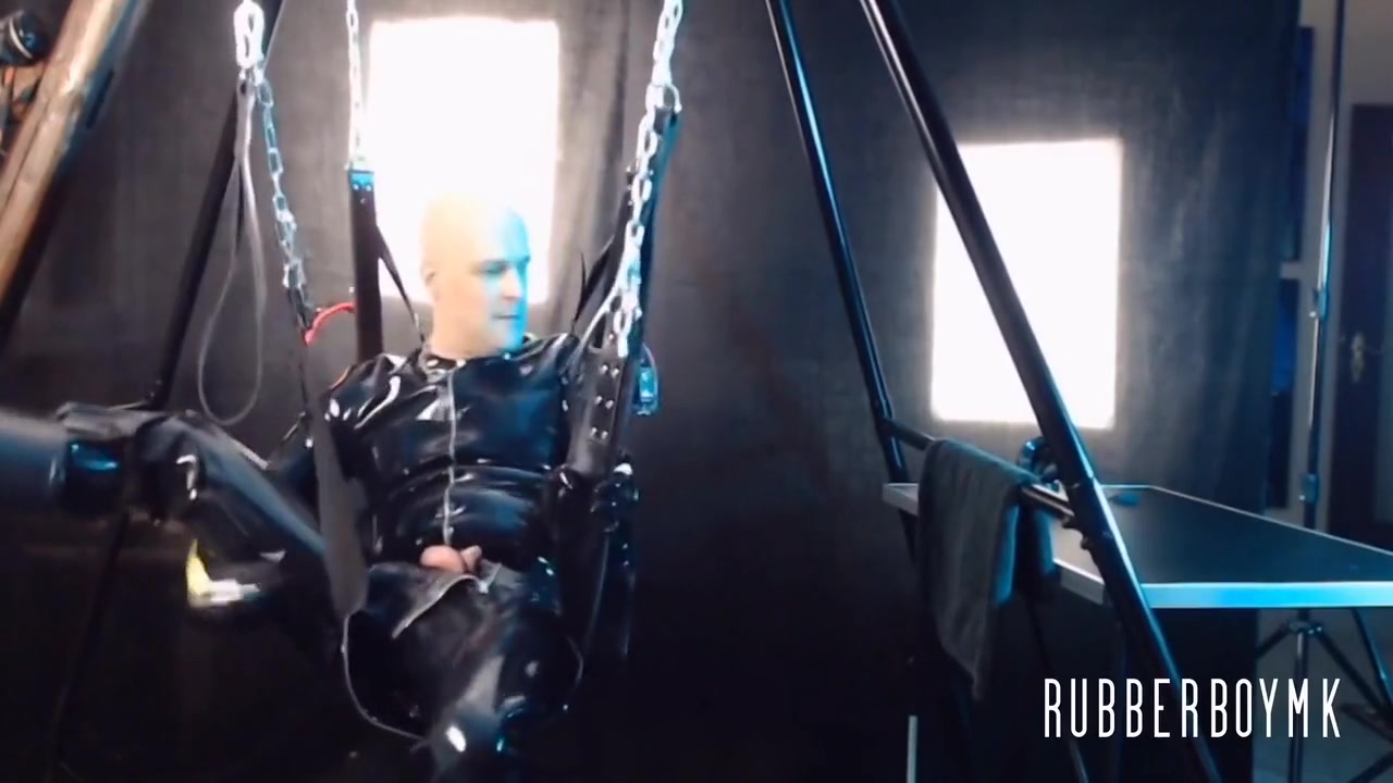 Pissing Hard In Rubber