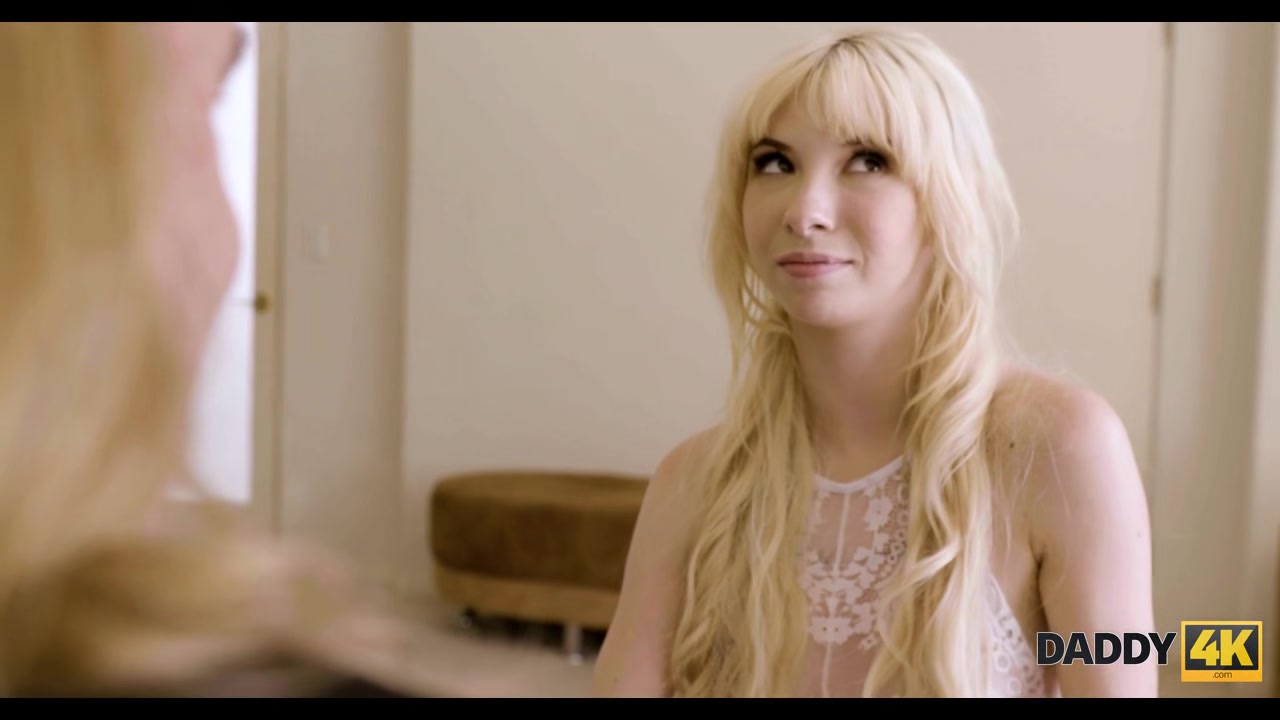 DADDY4K. Blonde angelface shows her passion in bed with grooms Step dad