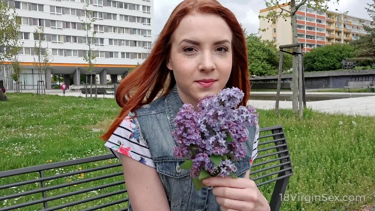 Ginger cutie poses for a curious and sex-hungry photographer