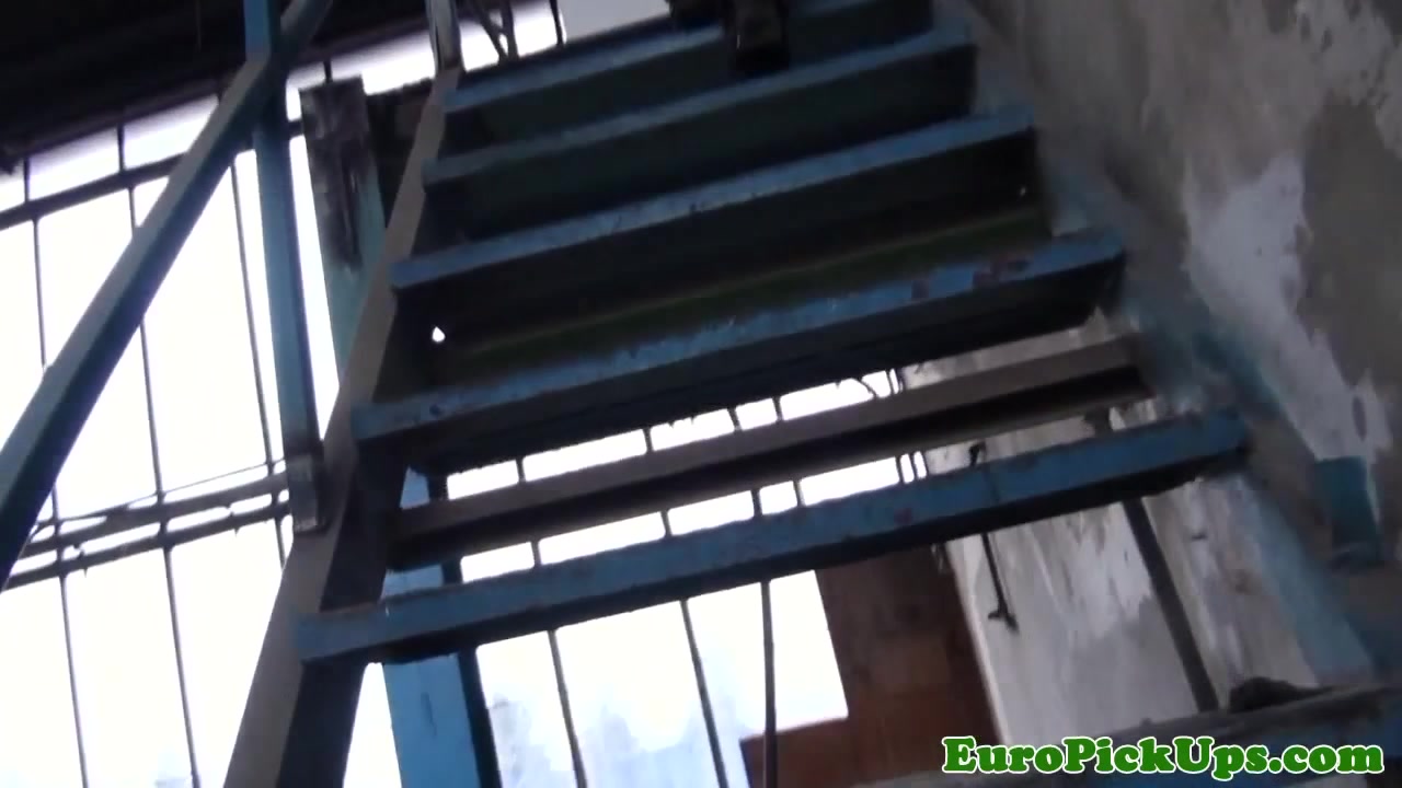 Pickedup euro babe throating cock pov