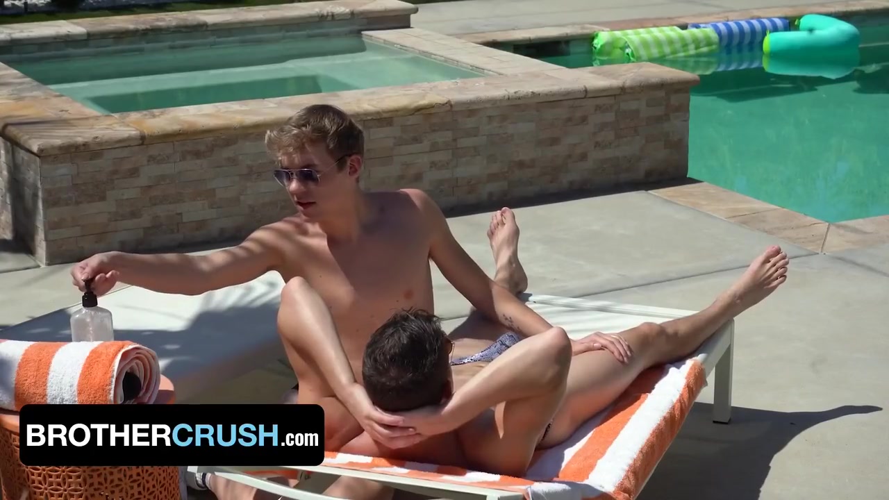 Handsome Fit Stepbrothers And Breeding By The Pool - Blaire Banks, Jack Baker And Jack Taylor