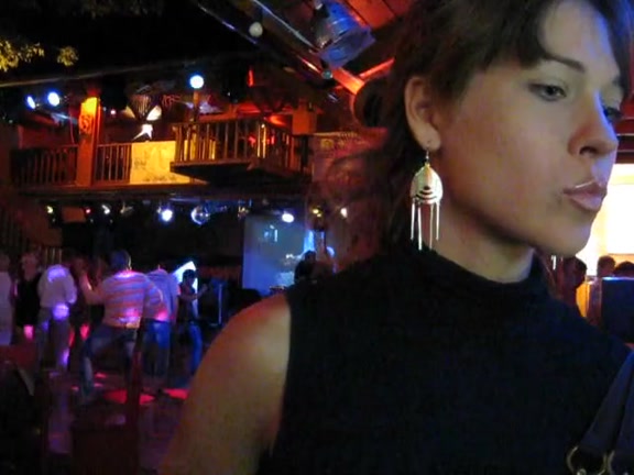 Sneaky blow job and hard sex in the club