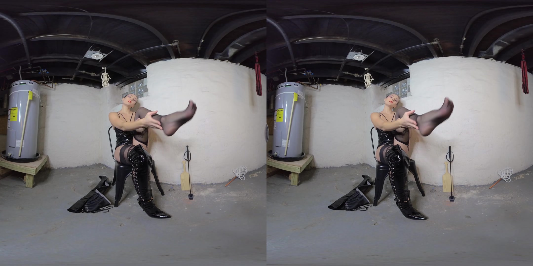 Domimatrix Foot Worship JOI with Countdown, Feet Multiscreen Overload - IntimoVR