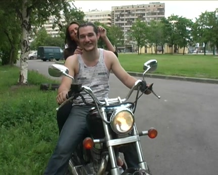 Beauty engulf for motorbiking