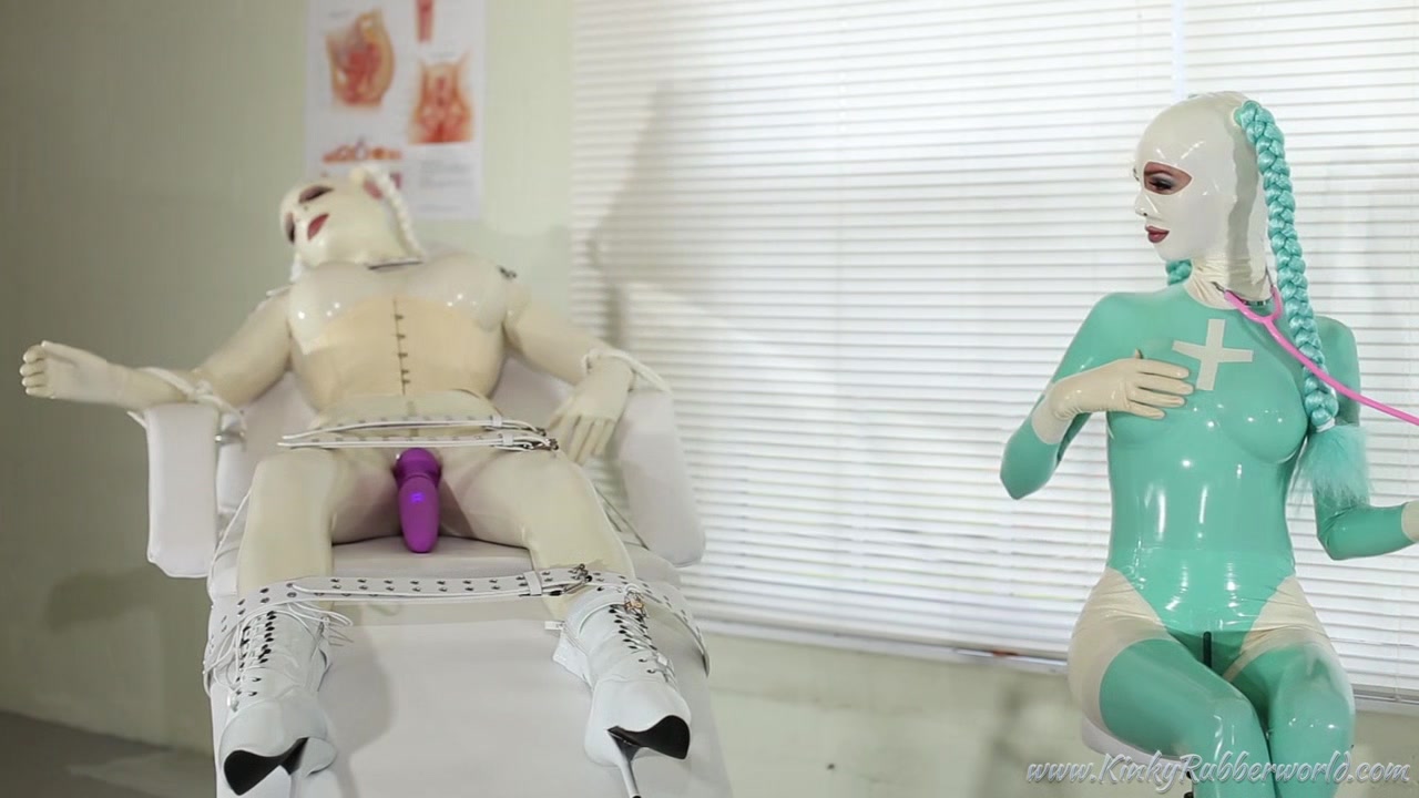 Kinkyrubberworld - The Fixed Rubberdoll Hitachi Exam