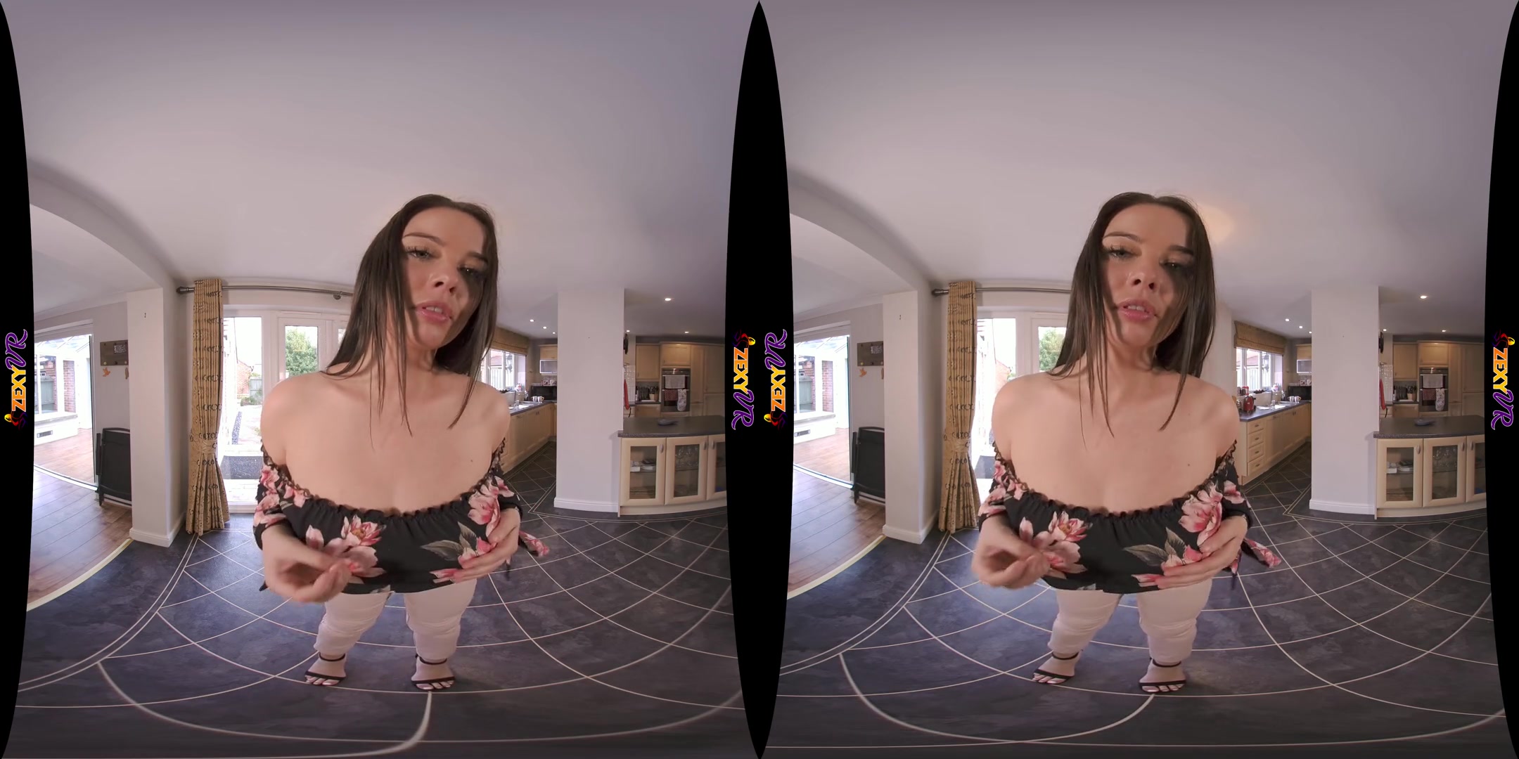 Big Distraction - Big Tits Brunette Kay G Stripping