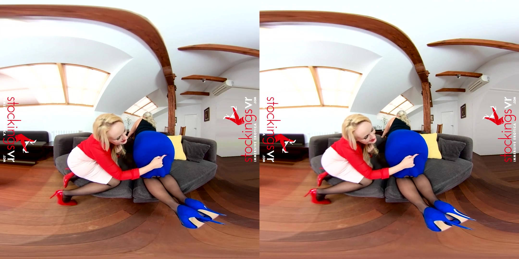 Angel Wicky & Krystal Swift in Panty Lines Are So Sexy - StockingsVR